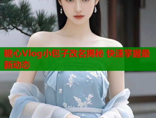 糖心Vlog小包子改名揭秘 快速掌握最新动态  第2张