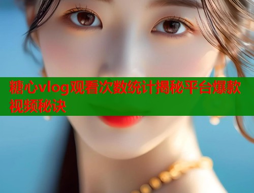 糖心vlog观看次数统计揭秘平台爆款视频秘诀  第1张