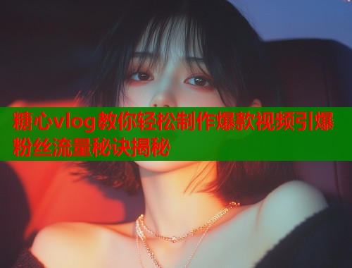 糖心vlog教你轻松制作爆款视频引爆粉丝流量秘诀揭秘  第2张
