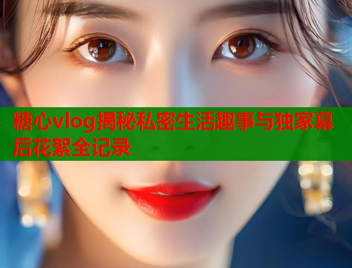 糖心vlog揭秘私密生活趣事与独家幕后花絮全记录  第1张