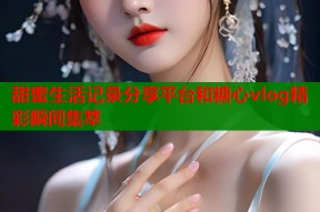 甜蜜生活记录分享平台和糖心vlog精彩瞬间集萃
