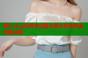 糖心vlog账号凭证图片展示及使用全攻略详解